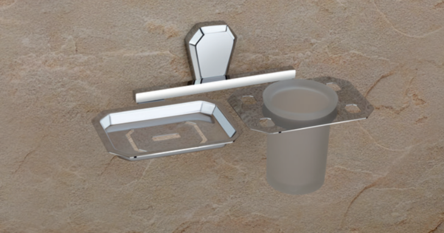 Soap Dish with Tumbler Holder