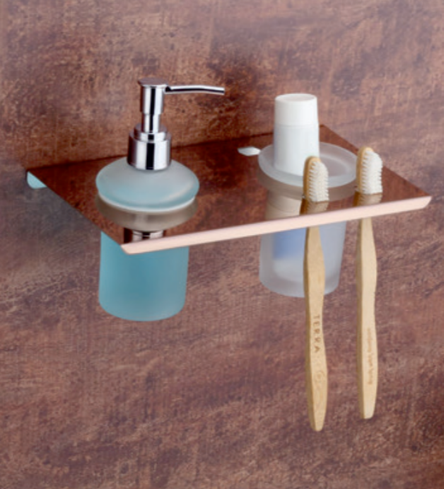 Liquid Soap Dispenser with Tumbler Holder
