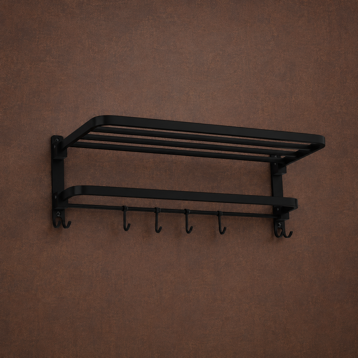 202 Dual Towel Rack Folding 24" SS (Z Black)
