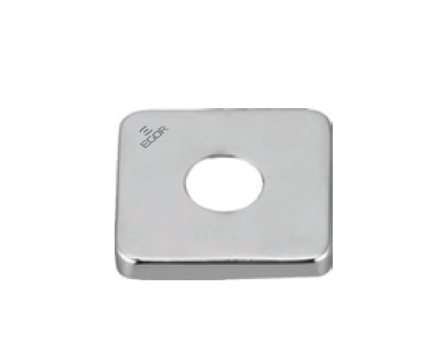 Wall Flange Square Brass